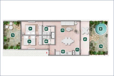 Imagen de Flats De Dos Recamaras Garden - Edena