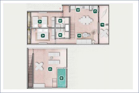 Imagen de Flats De Dos Recamaras PH - Edena