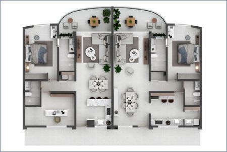 Imagen de Planta Apartamento - Prados de Punta Cana