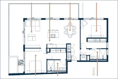 Imagen de Bloque E Nivel 2 ● Habitaciones: 2 - Silver Beach
