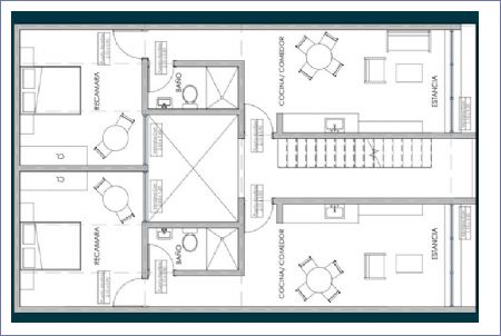 Imagen de 1 Recámara Tipo B Nivel 2,3 y 4 - Condos 89