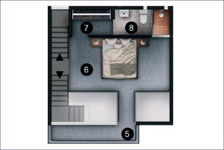 Imagen de Planta Segundo Nivel Loft - Torre Alma
