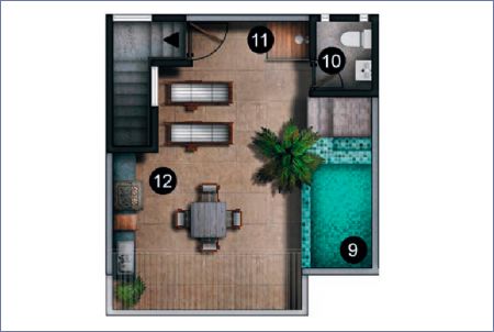 Imagen de Planta Tercer Nivel Loft - Torre Alma