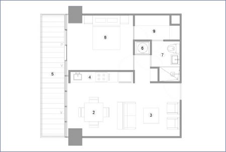 Imagen de PLANTA  DEPARTAMENTO  TIPO-4 - Blum