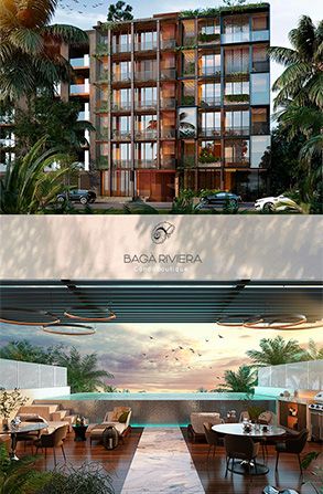 living place on plans and under construction for sale in Playa del Carmen - Playa del Carmen