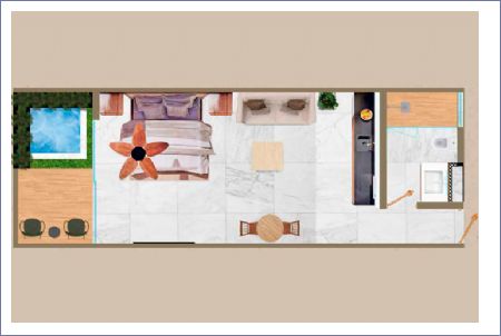 Imagen de Departamento de una recámara nivel 1 y 2. - DALAI