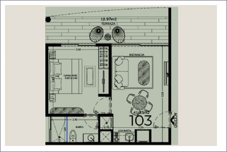 Imagen de Condo 1 Habitación - Xunik
