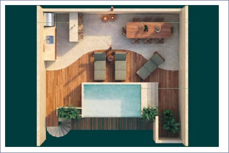 Imagen de Two Bedroom Ph Terraza - Hama