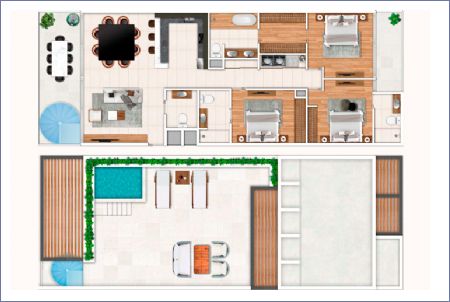Imagen de PH Three Bedroom - Macondo Playacar