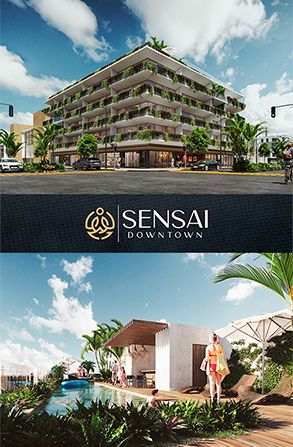 living place on plans and under construction for sale in Playa del Carmen - Playa del Carmen