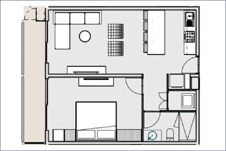 Imagen de Quetzal Departamento 1 Recámara - Urban Towers