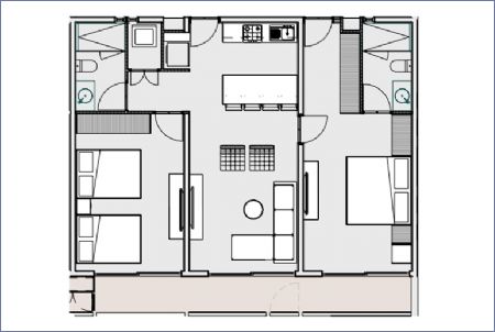Imagen de Coati Departamento 2 Recámara - Urban Towers