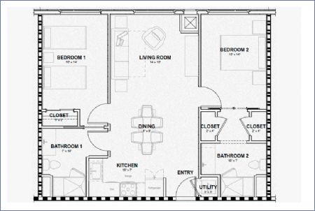 Imagen de 2 recámaras - The Flats