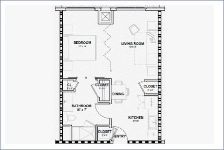 Imagen de Junior 1 recámara - The Flats