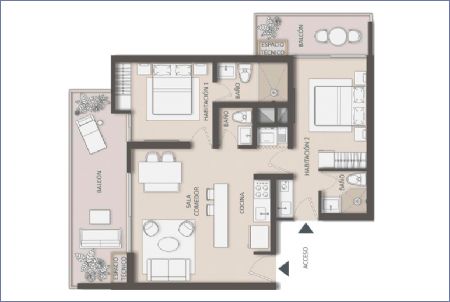 Imagen de APARTA SUITE TIPO D - Dunna