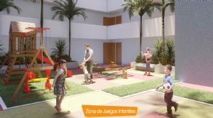 Render zona de juegos : Sector del proyecto registrado bajo el estrato: 2 Render o imagen número  4