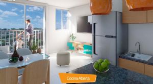 Render de la cocina : Sector del proyecto registrado bajo el estrato: 2 Render o imagen número  8