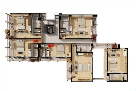 Imagen de Planta Piso 3 - Casa Jalapa