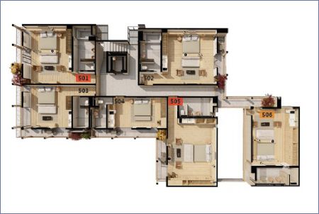 Imagen de Planta Piso 5 - Casa Jalapa