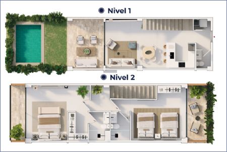 Imagen de Planta Tipo A.2 - Niveles 1-2 - Galia