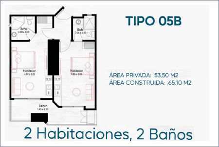 Imagen de Planta Tipo 05B - B3 Living