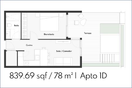Imagen de Apartamento 1D - Oasis Bay