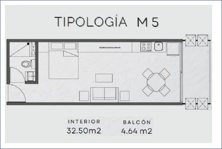 Imagen de Tipologia M5: Niveles 9 - 21 - Lirio Reforma