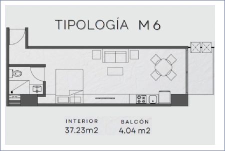 Imagen de Tipologia M6: Niveles 9 - 21 - Lirio Reforma