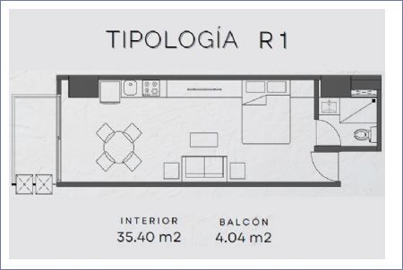 Imagen de Tipologia R1: Niveles 2 al 21 - Lirio Reforma