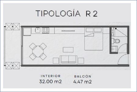 Imagen de Tipologia R2: Niveles 2 al 21 - Lirio Reforma