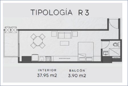 Imagen de Tipologia R3: Niveles 2 al 21 - Lirio Reforma