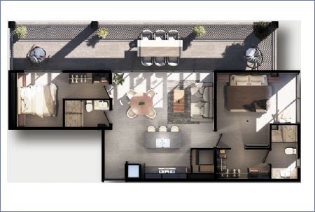 Imagen de Unidad 503 - Nivel 5: 112.71 m2 - 2 habs - 2 baños - Rodo Ontario