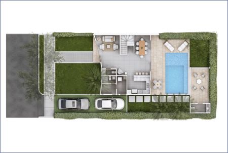 Imagen de Tipo 2: Lote=325 m2 - Construidos: 184 m2 - 2 Plantas - Canoes