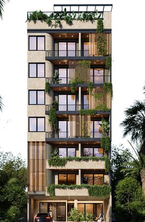 Departamentos sobre planos, en preventa, en construcci&oacute;n y terminados para la venta en Playa del Carmen - Playa del Carmen