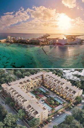 Proyectos inmobiliarios sobre planos, en preventa, en construcci&oacute;n y terminados para la venta en Cancun Mexico